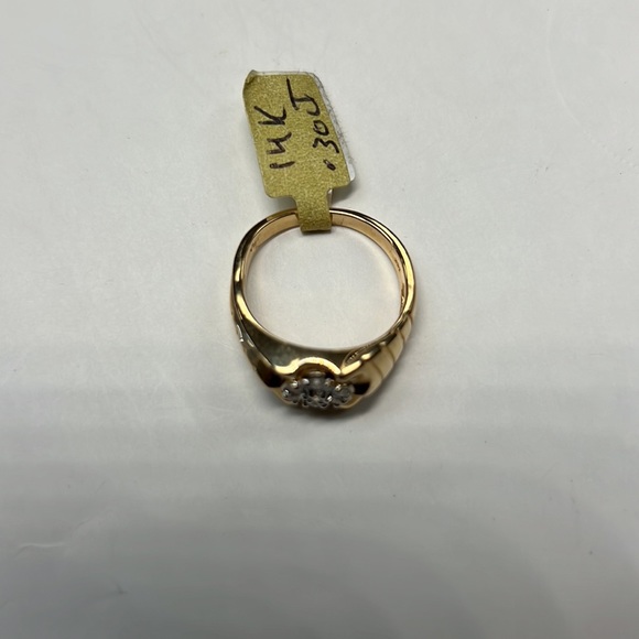 Diamonds 14K Solid Gold Ring - Picture 4 of 6